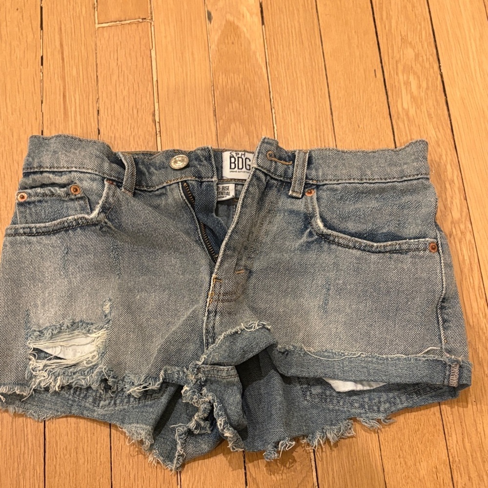 Urban Outfitters Distressed Blue Jean Shorts